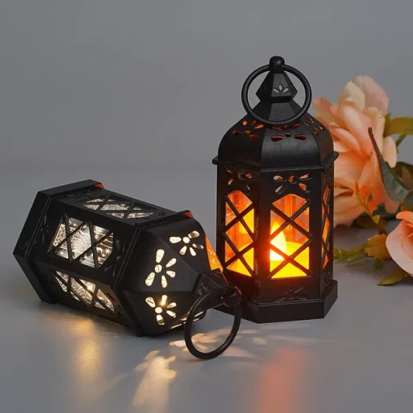 Antique Black Candle Lamp