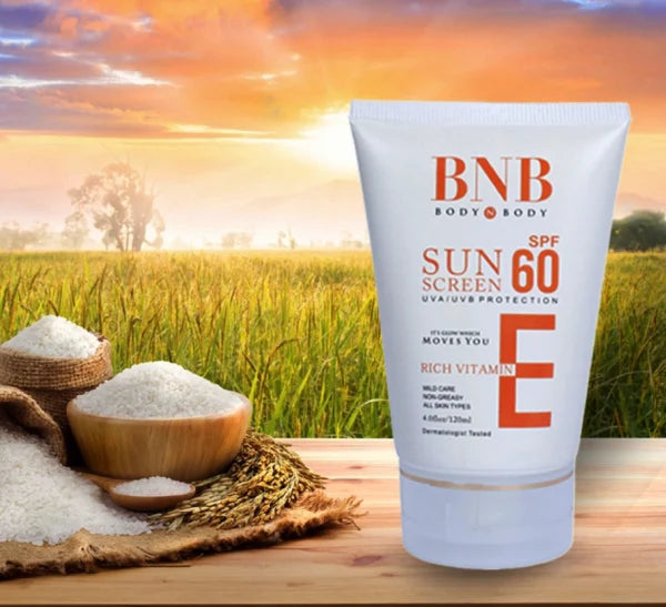 Bnb Sun Screen Spf-60 Rich Vitamin E (120ml )